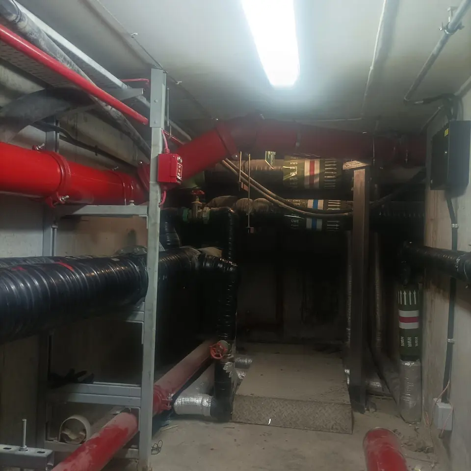 Sprinkler System Installation in a Live Hospital