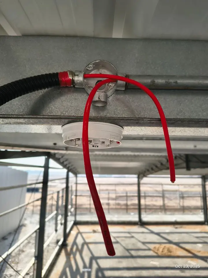 Fire Alarm Cable Pulling & Device Base Installation, photo 3