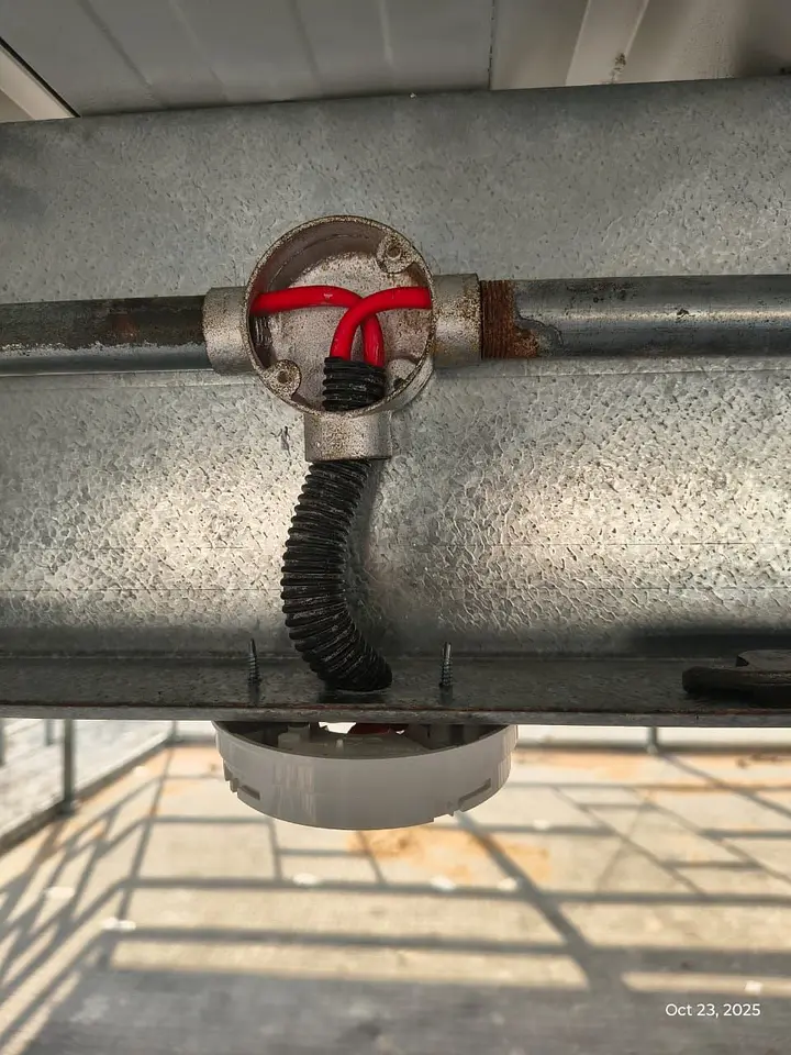 Fire Alarm Cable Pulling & Device Base Installation, photo 4