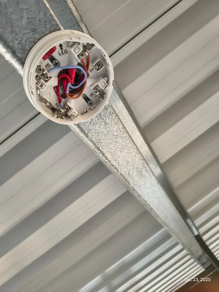 Fire Alarm Cable Pulling & Device Base Installation, photo 5