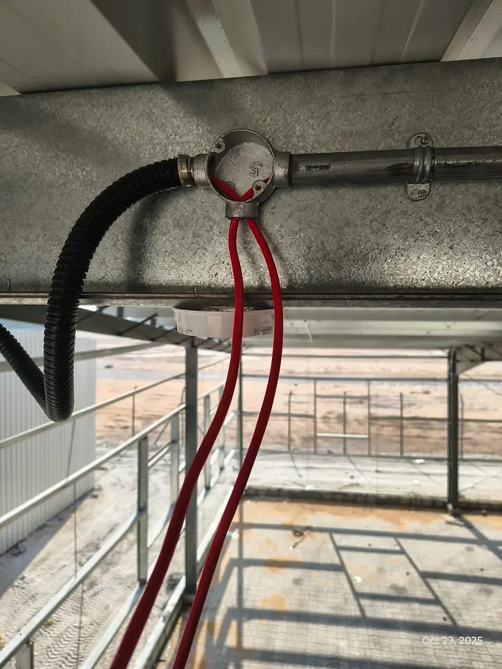 Fire Alarm Cable Pulling & Device Base Installation, photo 6