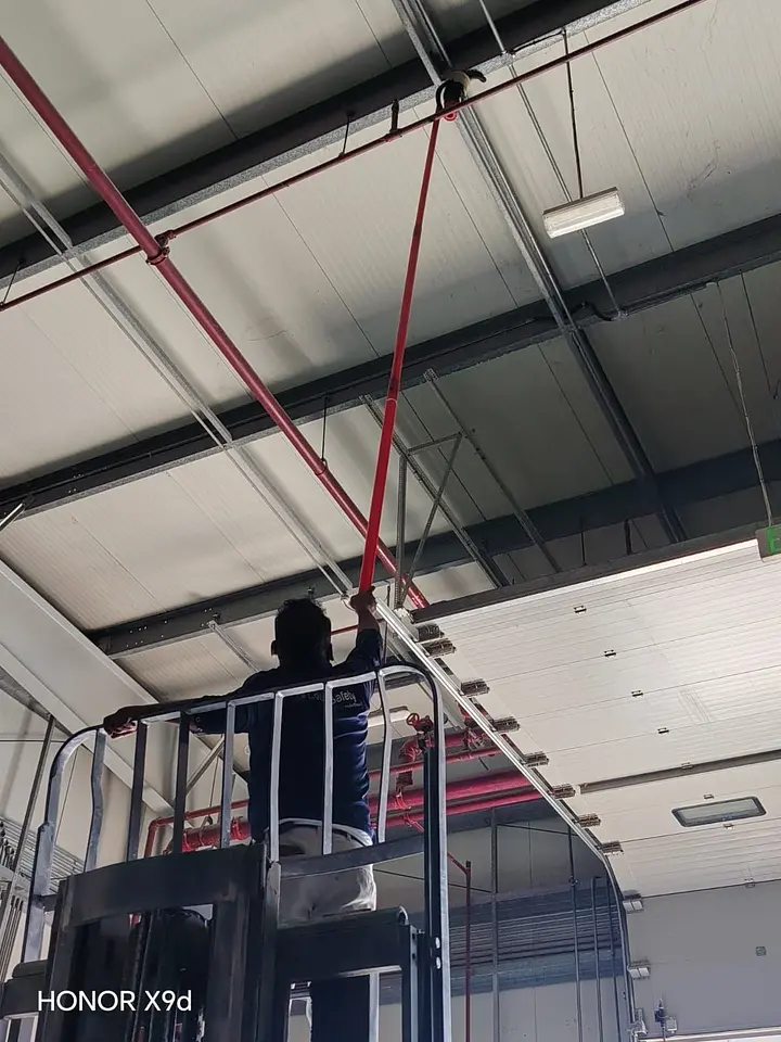 Fire Alarm High-Level Detector Testing, photo 2