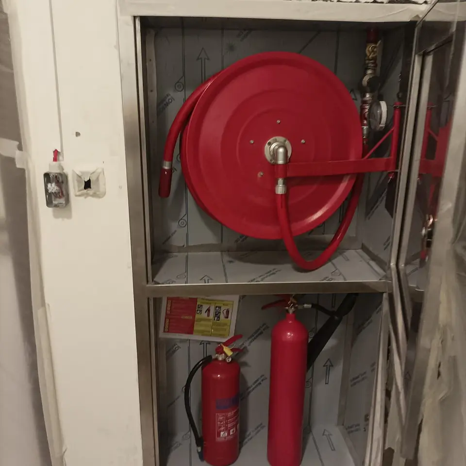 Fire Hose Reel Installation in a Hospital Operating Theatre